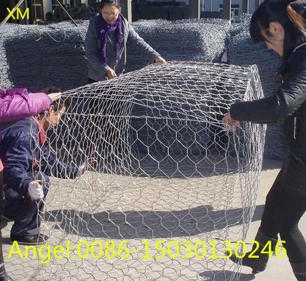 China supplier Galvanized or PVC coated gabion box cage used for River babk protection