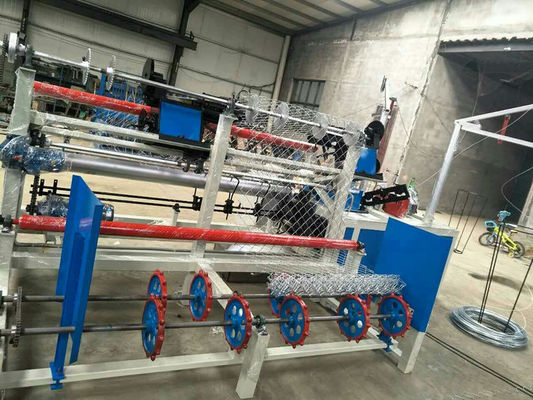 Fully-Automatic PLC control double wire feeding Chain Link Fence Machine