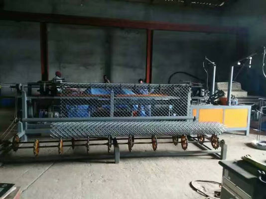 3m width single wire feeding PLC Control  full automatic Chain Link Fence  Machine