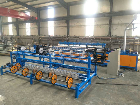 2m-4m width Full Automatic Double Wire feeding Chain Link Fence making Machine