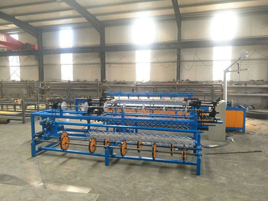 3m width Double wire feeding Full Automatic PLC control Chain Link Fence making Machine
