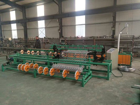 3m width single wire feeding PLC control full Automatic Chain Link Fence Machine