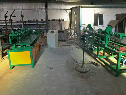 2m-4m width Full Automatic PLC single wire  Chain Link Fence Machine