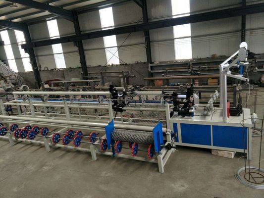 PLC control double wire full Automatic Chain Link Fence Machine,Diamond Mesh Machine