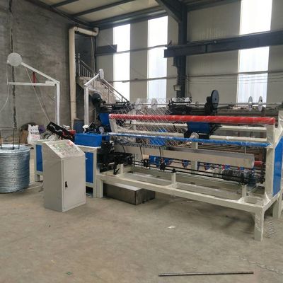 2m width PLC control double wire feeding full Automatic Chain Link Fence Machine