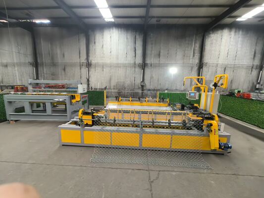 new design PLC Full Automatic Chain Link Fence Machine / Diamond wire Mesh machine