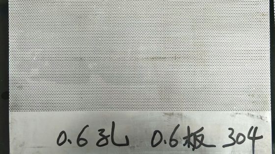 0.6mm thickness with 0.6mm hole Stainless Steel Perforated Metal Sheet