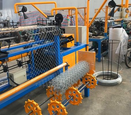 4m width  Full Automatic double wire feeding Chain Link Fence Machine