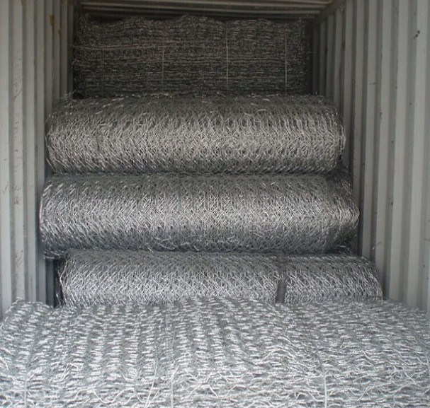 3x1x0.5m Hexagonal PVC Coated Gabion /Gabions Box Price16.28$/PC  for philippines market