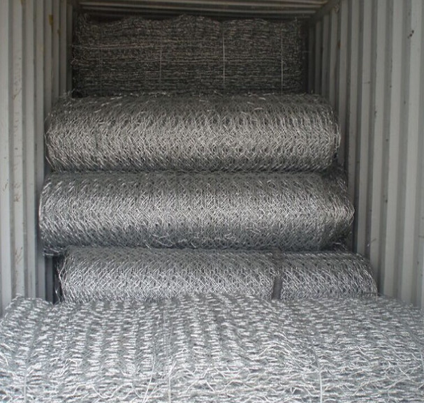 3x1x0.5m Hexagonal PVC Coated Gabion /Gabions Box Price16.28$/PC  for philippines market
